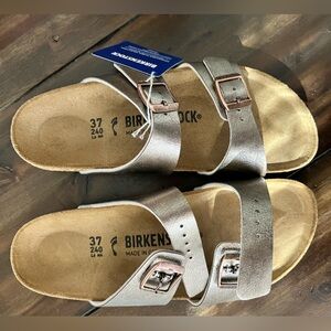 Birkenstock Arizona Sandal 37 Bronze New